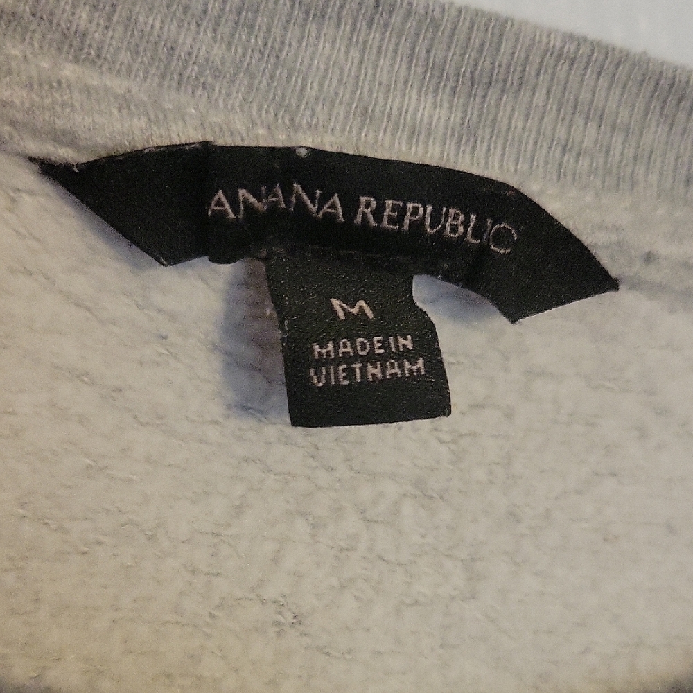 Banana Republic Gray Sweatshirt with Heart Detail - Picture 2 of 4